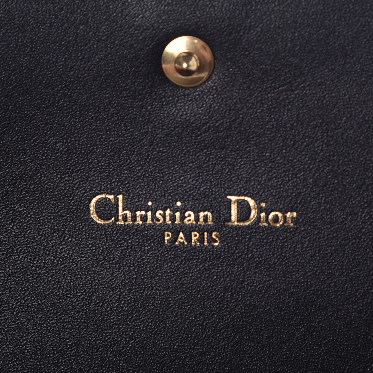 Christian Dior Calfskin D Fence Croisiere Chain Wallet Black 6 of 7