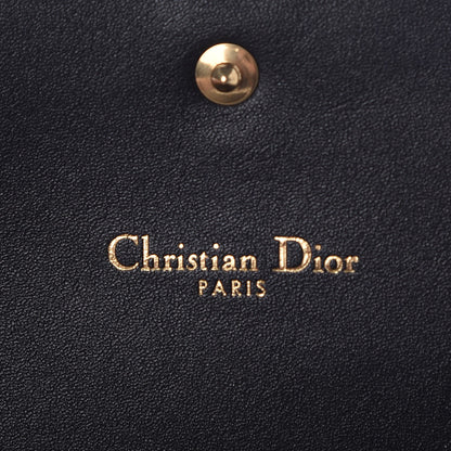 Christian Dior Calfskin D Fence Croisiere Chain Wallet Black 6 of 7