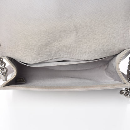 Chanel Iridescent Caviar Quilted Medium Boy Flap Light Grey 7 of 13