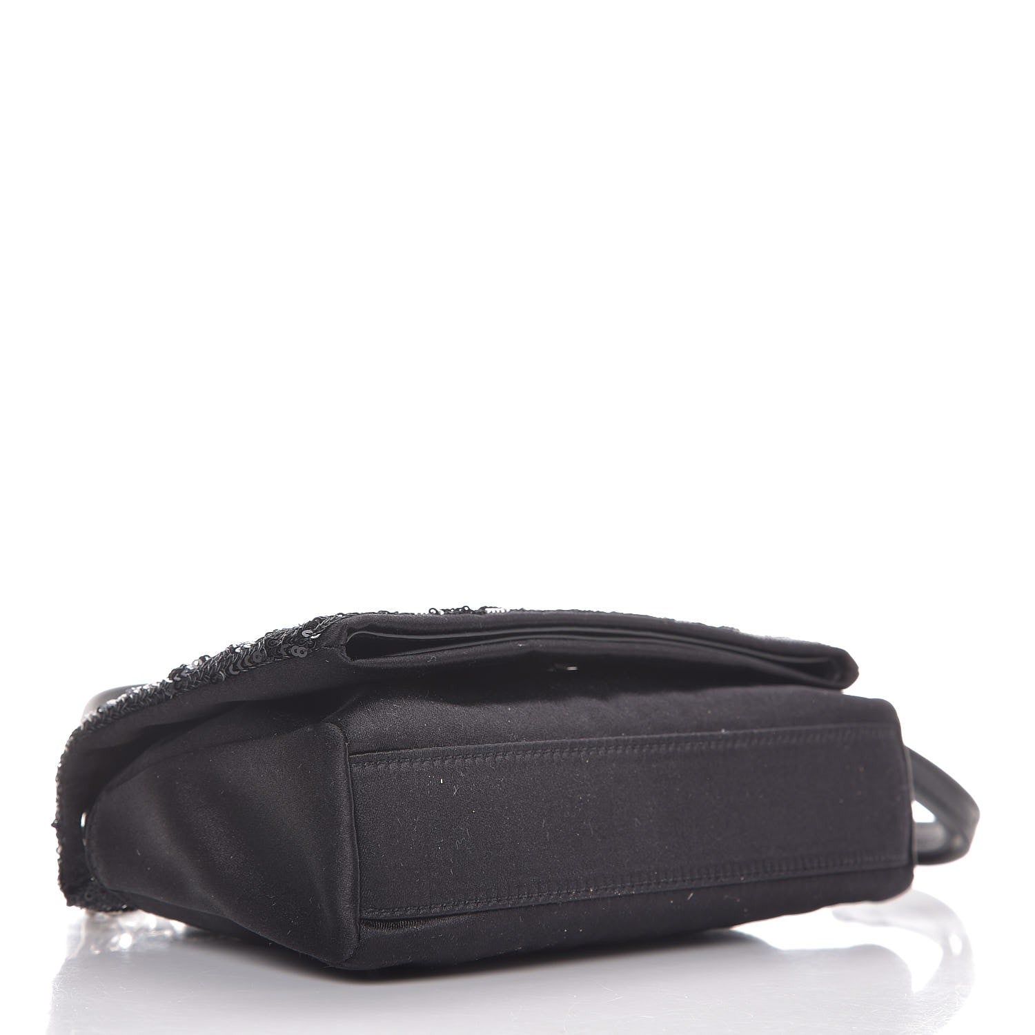 Saint Laurent Sequins Toy West Hollywood Shoulder Bag Nero Argento 5 of 7