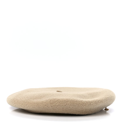 Hermes Merinos Wool Felt Felicity Beret Hat 57 Sable 5 of 10