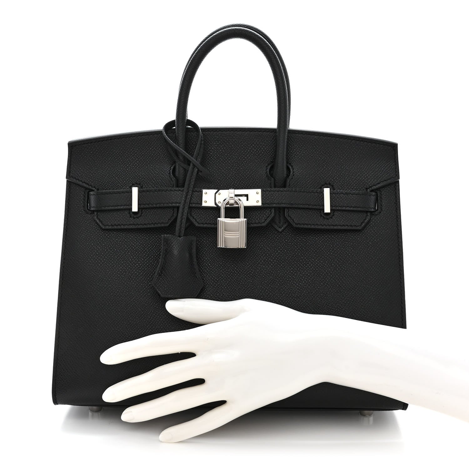 Hermes Epsom Birkin Sellier 25 Black 2 of 11