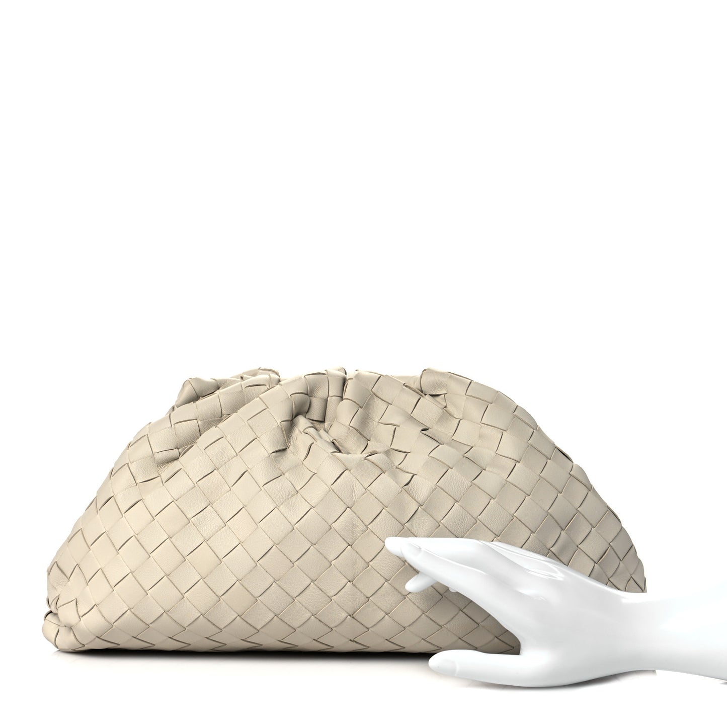 Nappa Maxi Intrecciato The Pouch Oversized Clutch Plaster
