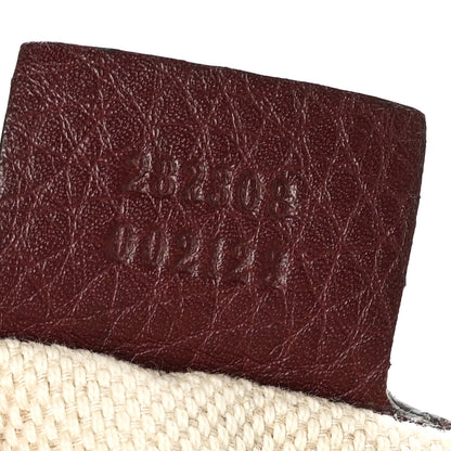 Gucci Pebbled Calfskin Large Soho Shoulder Bag Bordeaux 8 of 11
