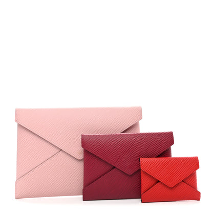 Louis Vuitton Epi Kirigami Pochette Set Rose Ballerine Fuchsia Coquelicot 1 of 13