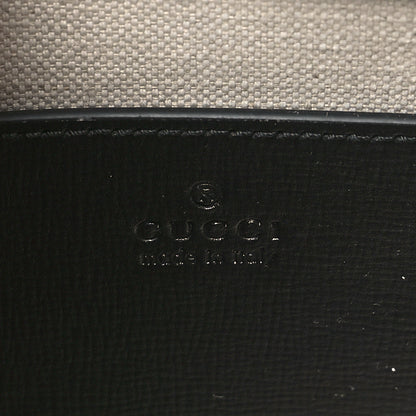 Gucci Azalea Calfskin Web Mini Horsebit 1955 Shoulder Bag Black 6 of 10