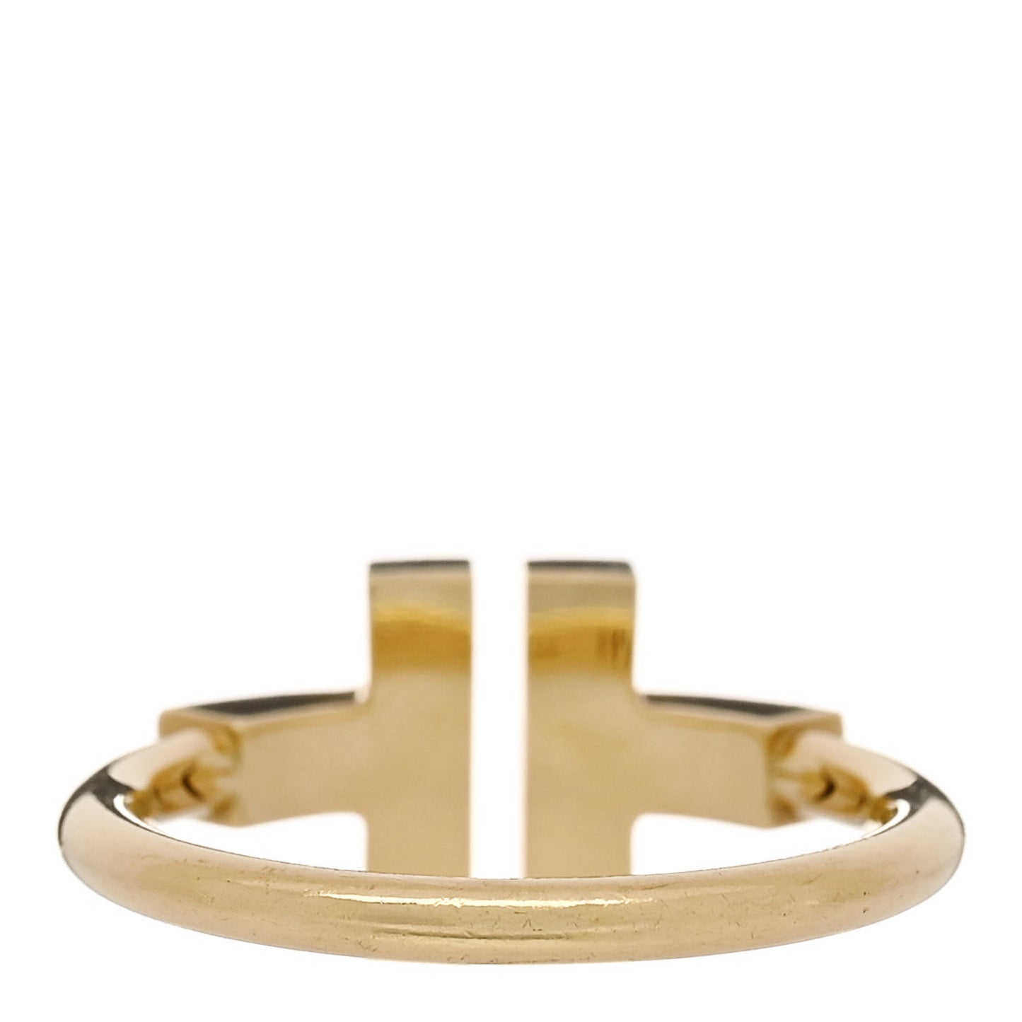 18K Yellow Gold Turquoise T Square Ring 52 6