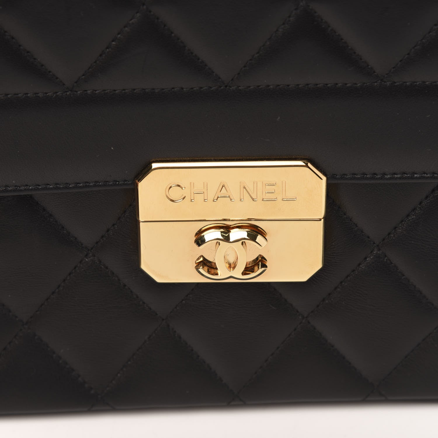 Chanel Lambskin Quilted Large Chic With Me Flap Black 10 of 13