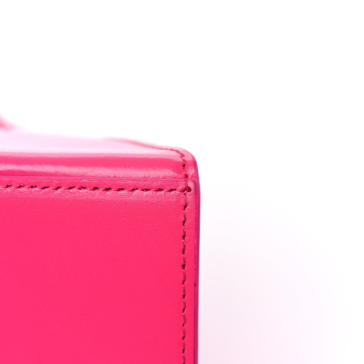 Balenciaga Shiny Box Calfskin Small Hourglass Top Handle Bag Acid Fuchsia 12 of 12