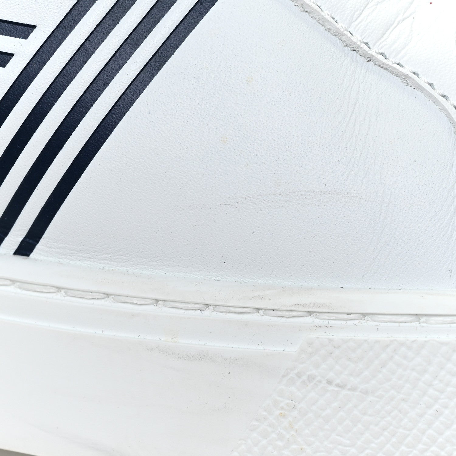 Hermes Calfskin Mens Advantage Sneakers 43.5 White Black 14 of 18