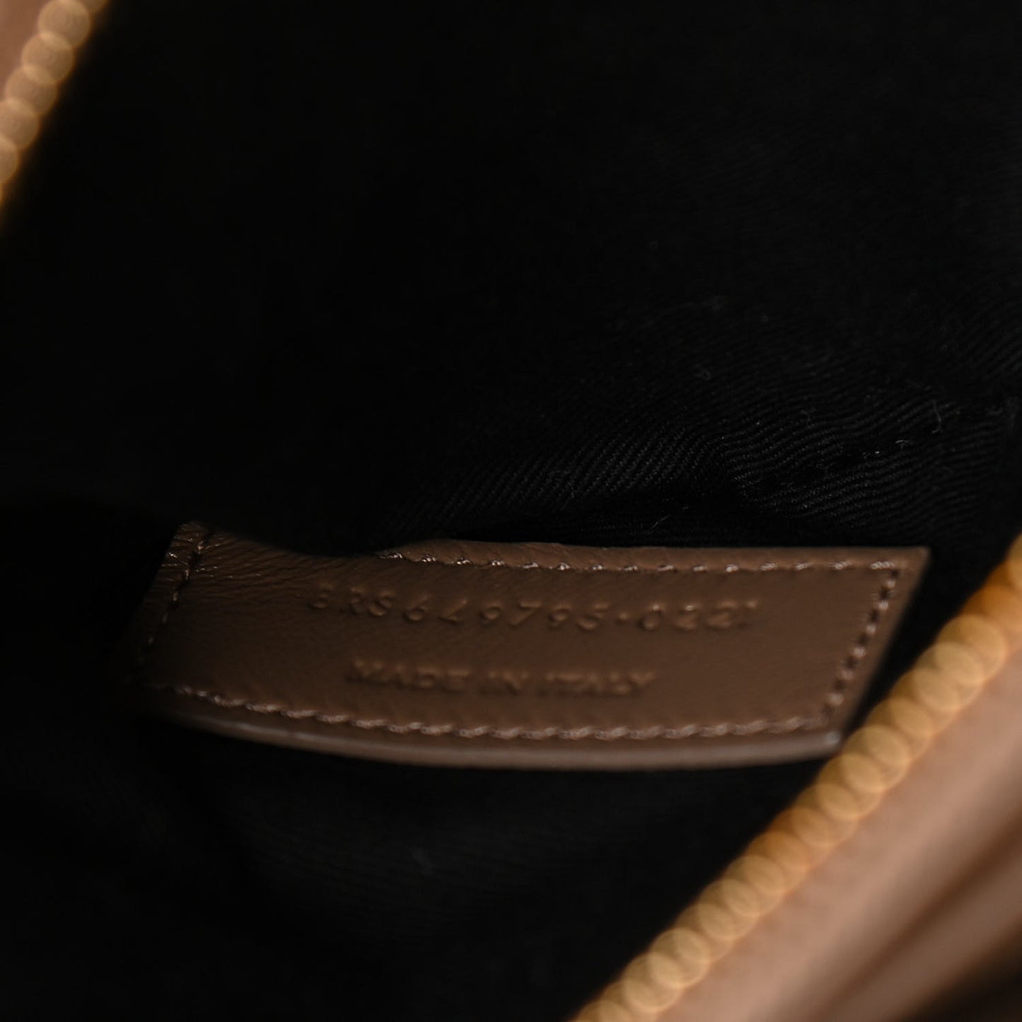 Smooth Calfskin Le Maillon Satchel Dark Beige