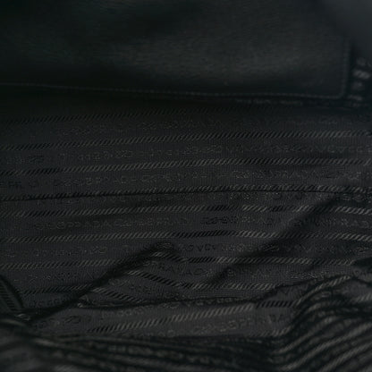 Prada Vitello Daino Pocket Shopping Tote Black 5 of 12
