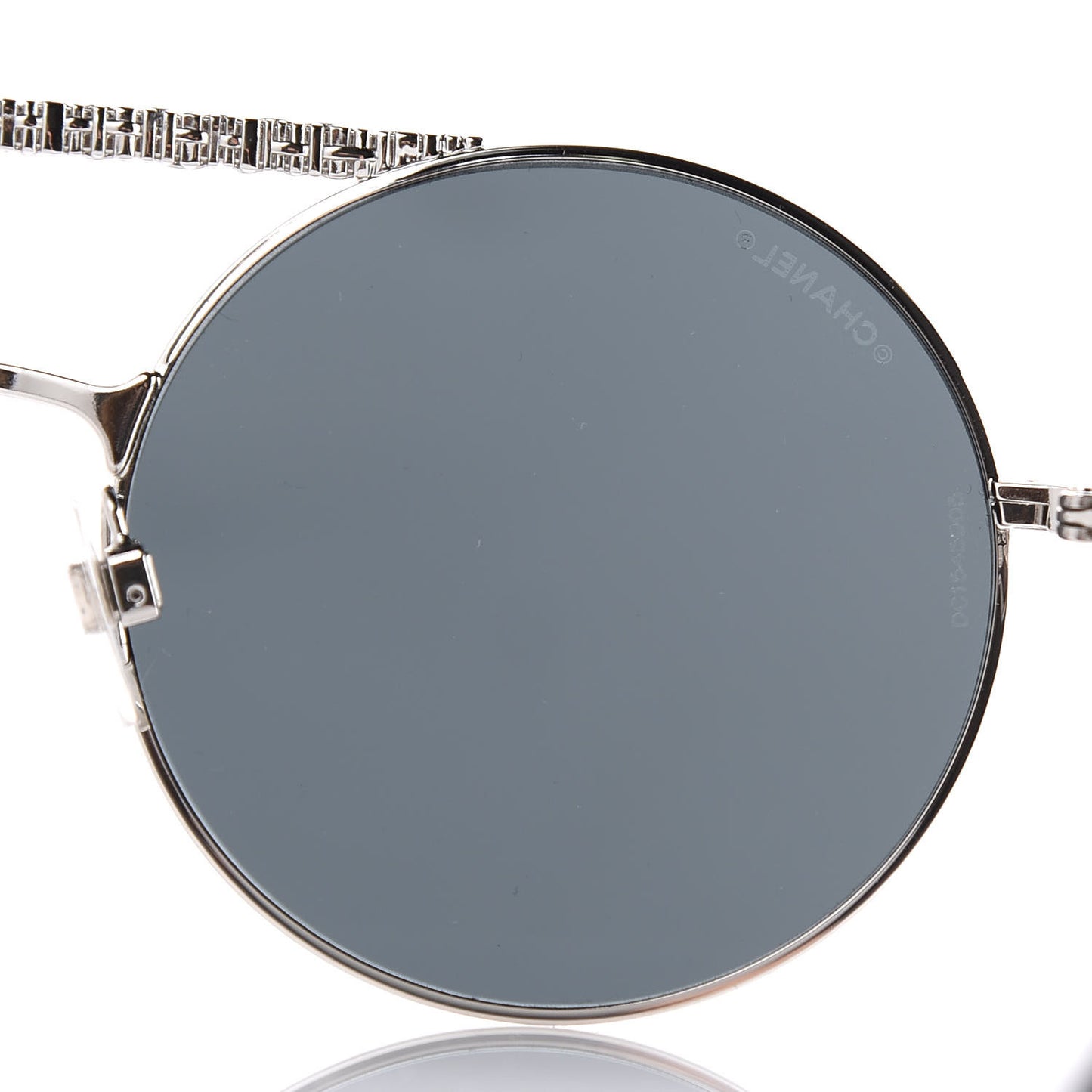 Metal Winter Round Sunglasses 4232 Silver