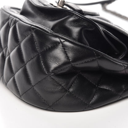 Chanel Lambskin Quilted Messenger Flap Black 6 of 11