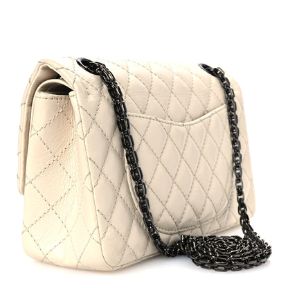 Chanel Aged Calfskin Quilted 2.55 Reissue 225 Flap White 3 of 10