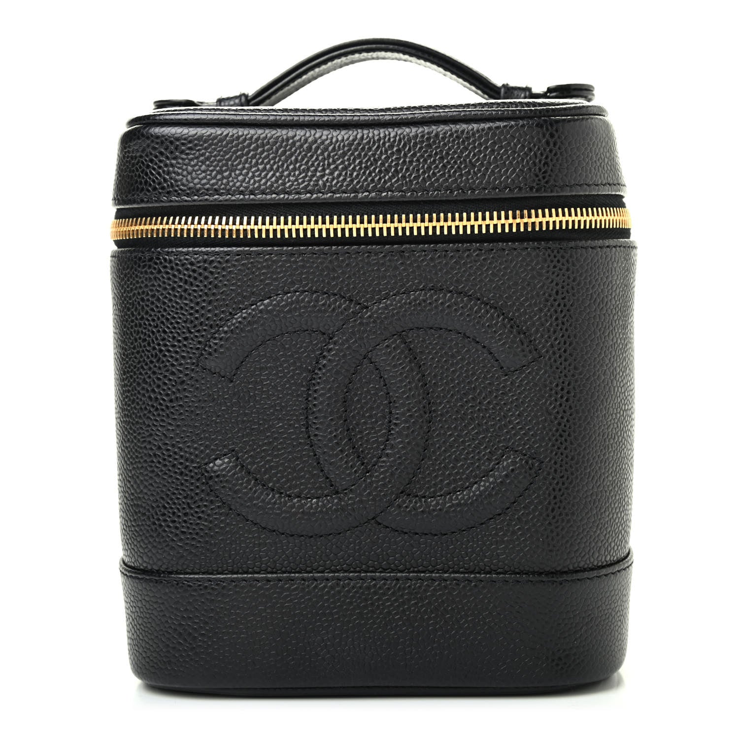 Chanel Caviar Vanity Cosmetic Case Black 1 of 11