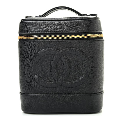 Chanel Caviar Vanity Cosmetic Case Black 1 of 11