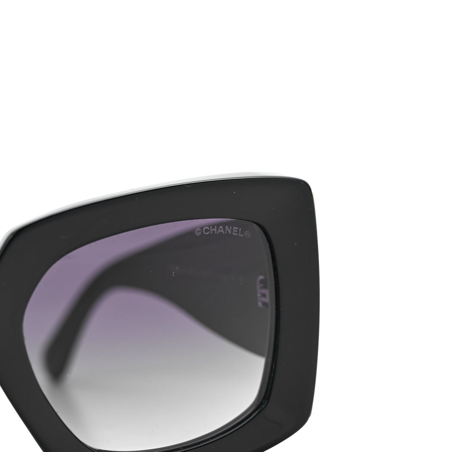 Acetate Rectangle Sunglasses 5435 Black