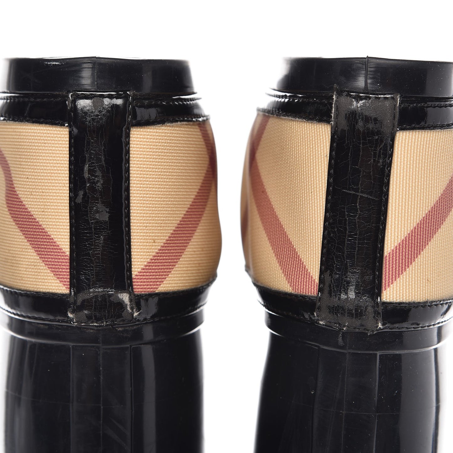 Rubber Nova Check Rain Boots 36 Black