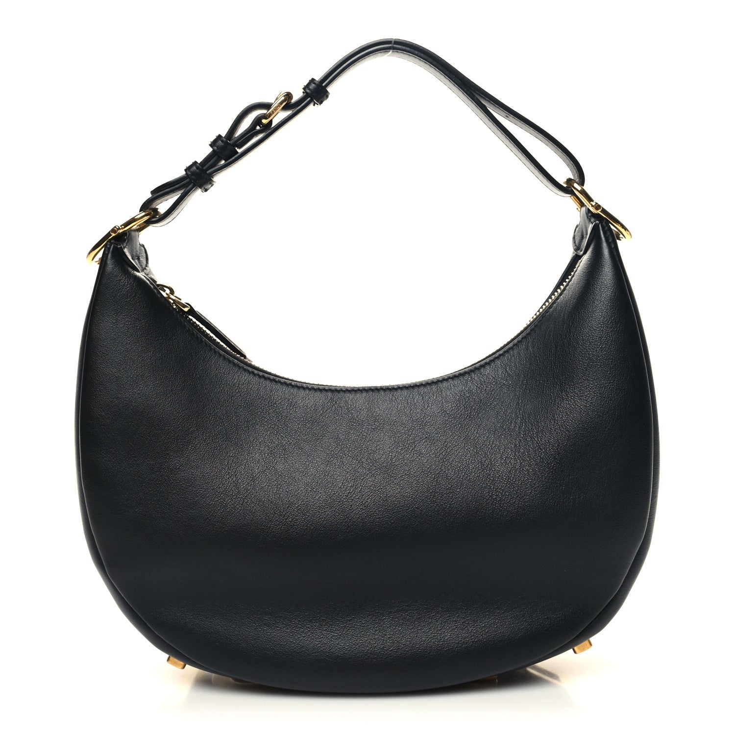 Fendi Vitello Grace Matte Small Fendigraphy Hobo Bag Black 1 of 9