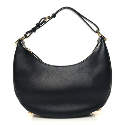 Fendi Vitello Grace Matte Small Fendigraphy Hobo Bag Black 1 of 9