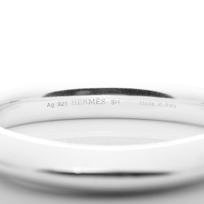 Hermes Sterling Silver Triangle Bangle Bracelet SH 4 of 4