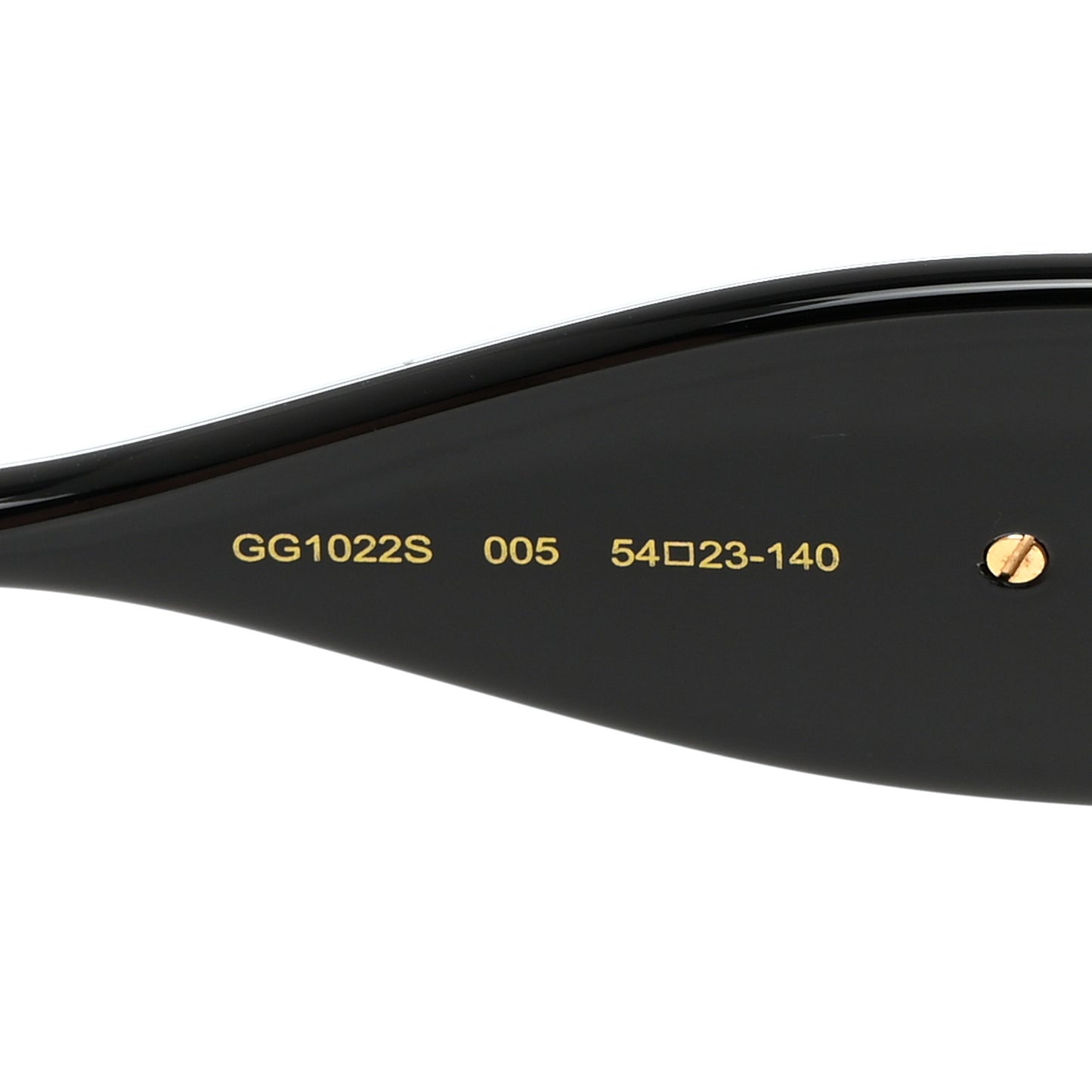 Acetate Rectangular Frame Chain Sunglasses GG1022S Black