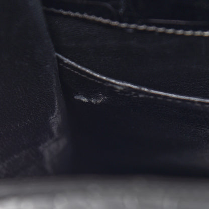 Hermes Shiny Porosus Crocodile Kelly Sellier 32 Black 9 of 12