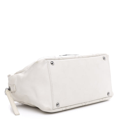 Chanel Calfskin Small Diamond Stitch Tote White 4 of 18