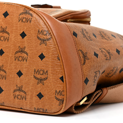 MCM Visetos Medium Vintage Pocket Backpack Cognac 11 of 26