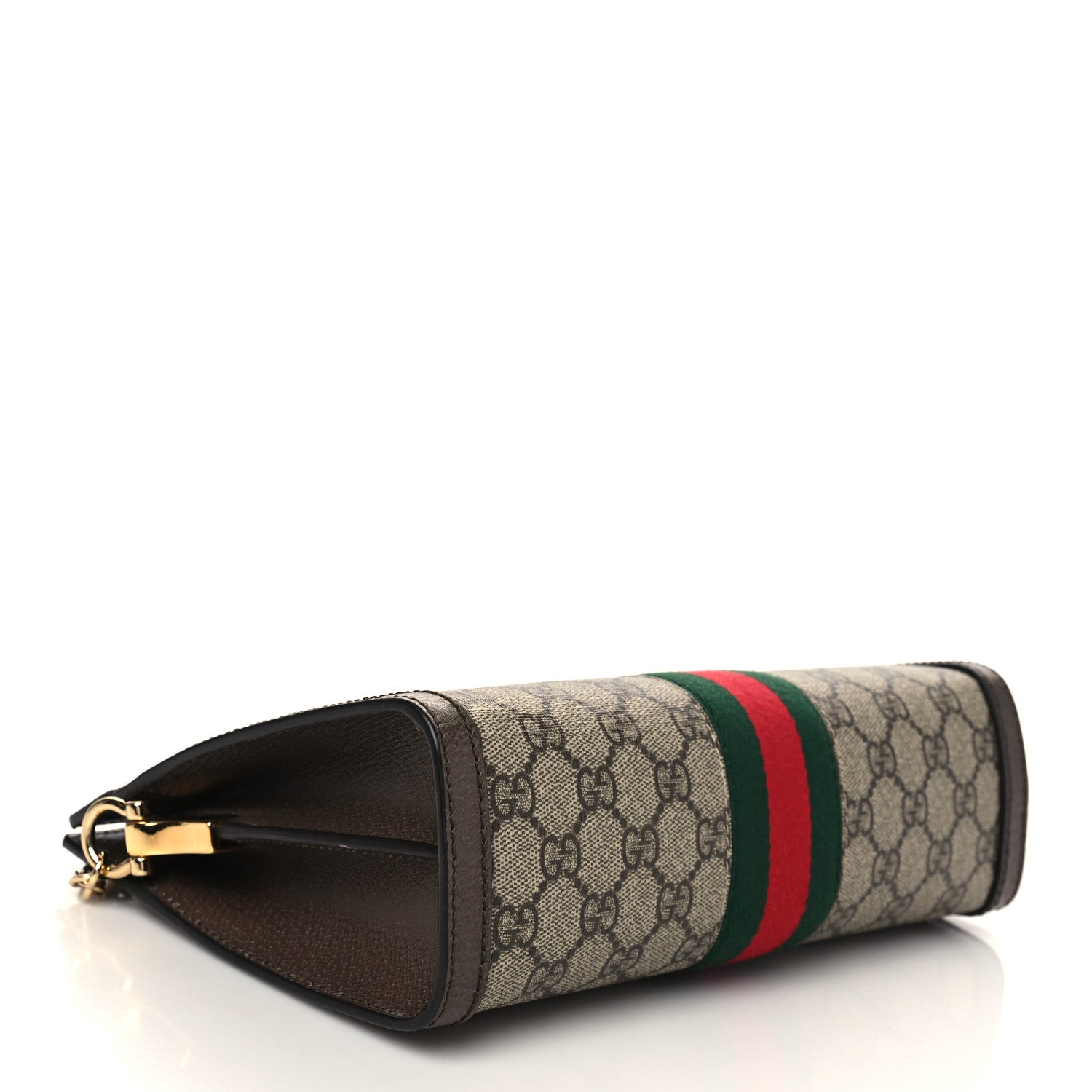 Gucci GG Supreme Monogram Web Small Ophidia Chain Shoulder Bag Brown 4 of 7