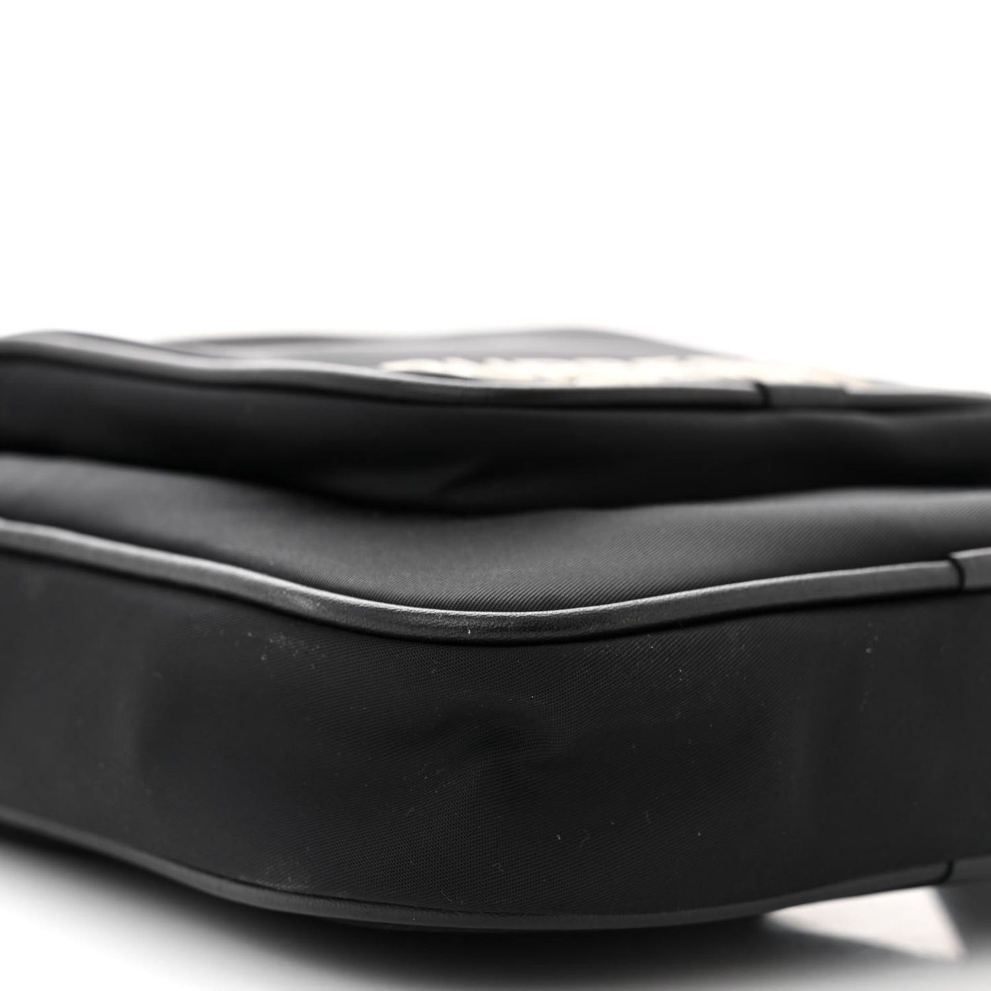 Nylon Logo Kieran Shoulder Bag Black