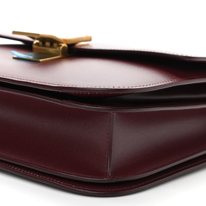 Celine Box Calfskin Medium Classic Box Flap Bag Burgundy 10 of 16