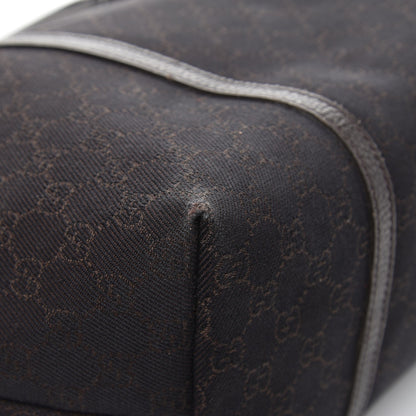 Gucci Denim Dollar Calfskin GG Monogram Large Joy Tote Brown 10 of 14