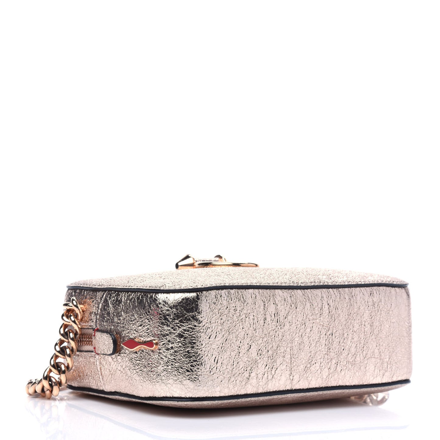 Metallic Crinkled Nappa Mini Rubylou Platine