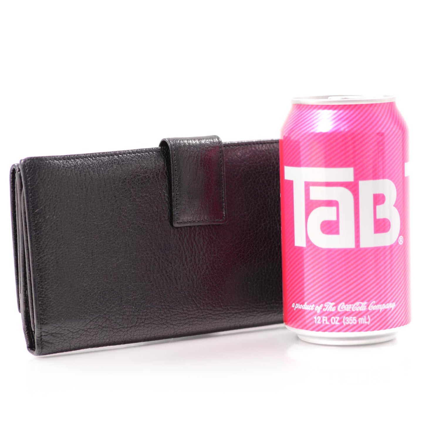 Leather Blondie Continental Wallet Black