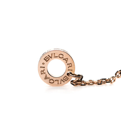 Bulgari 18K Rose Gold Diamond Turquoise Divas' Dream Pendant Necklace 6 of 7
