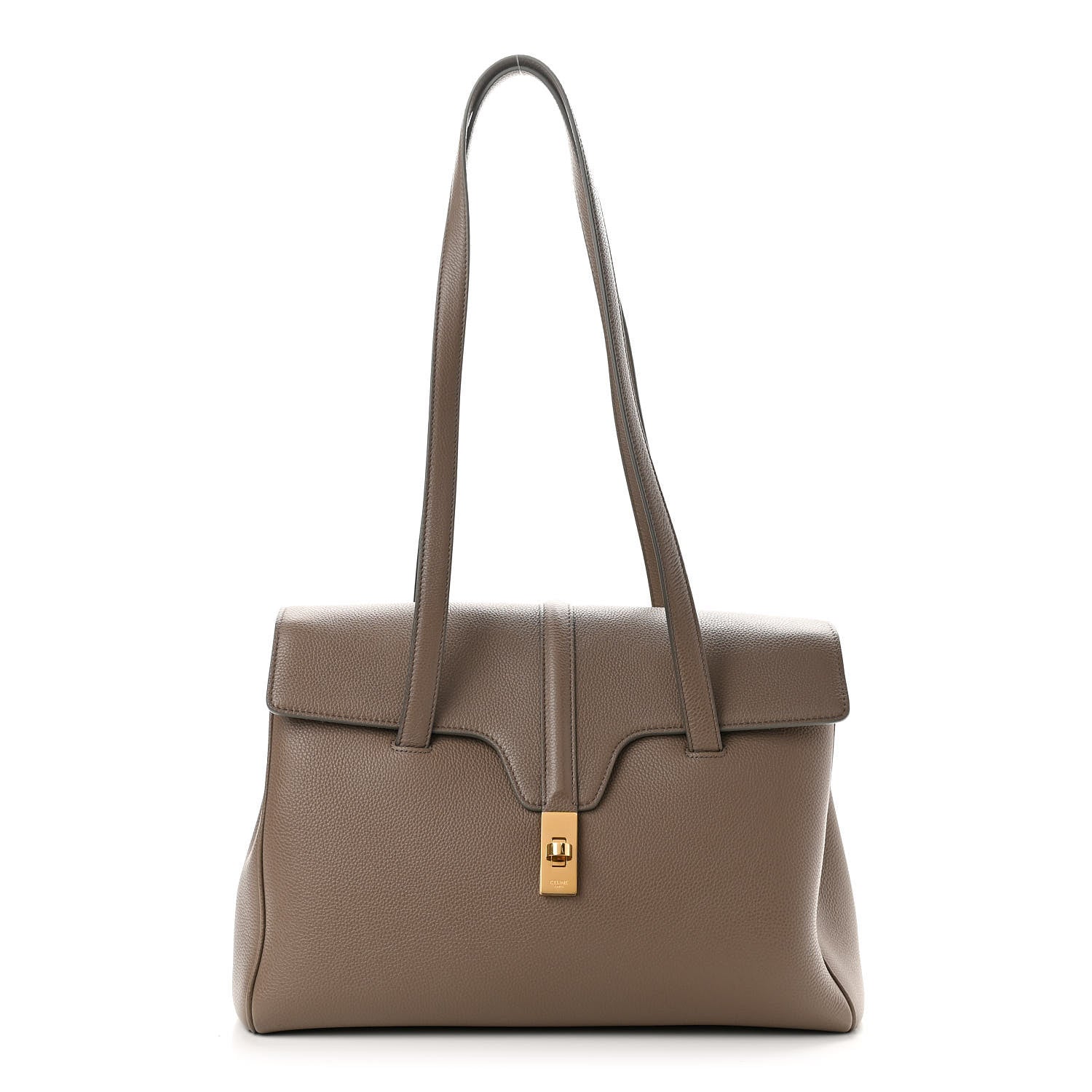 Celine Grained Calfskin Medium Soft 16 Bag Beige 1 of 10