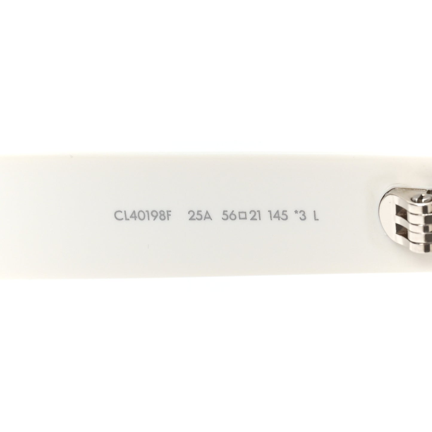 Acetate Sunglasses CL40198F White