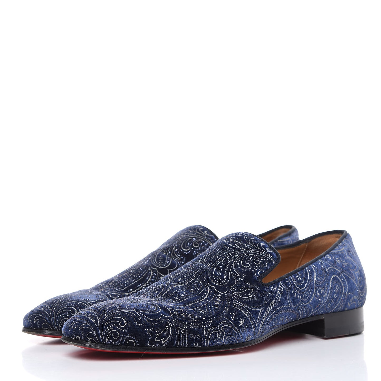Velvet Brode Mens Dandelion Flat Loafers 41 Navy