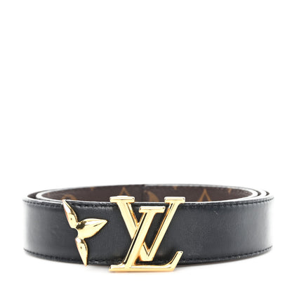 Louis Vuitton Calfskin Monogram 30mm Pretty LV Reversible Belt 85 34 Black 1 of 5