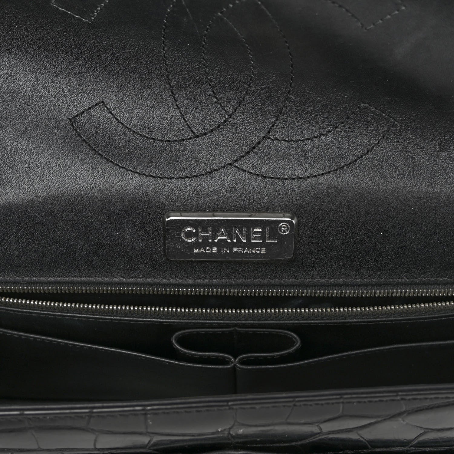 Chanel Alligator Jumbo Double Flap Black 6 of 12