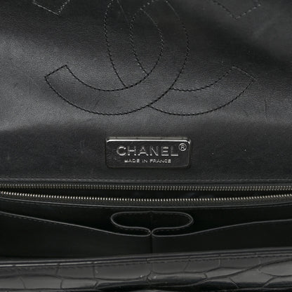 Chanel Alligator Jumbo Double Flap Black 6 of 12