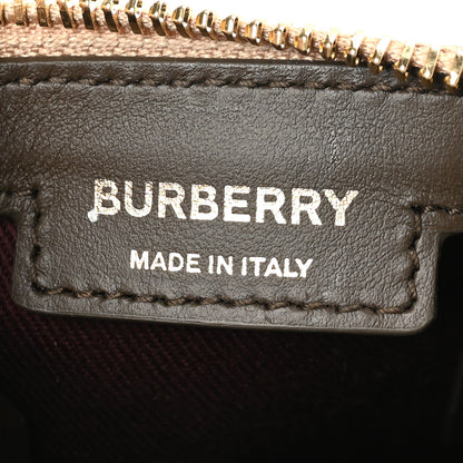 Burberry Vintage Check Mini Bowling Bag Military 7 of 10