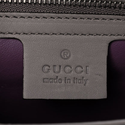 Gucci Calfskin Lady Bamboo Shoulder Bag Grey 5 of 10