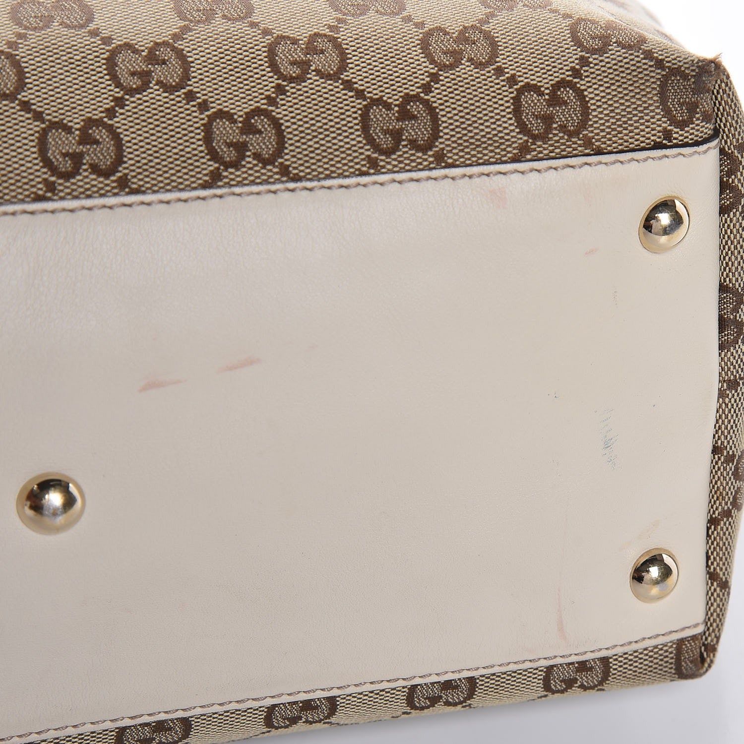 Gucci Monogram Medium New Britt Tote Off White 9 of 14