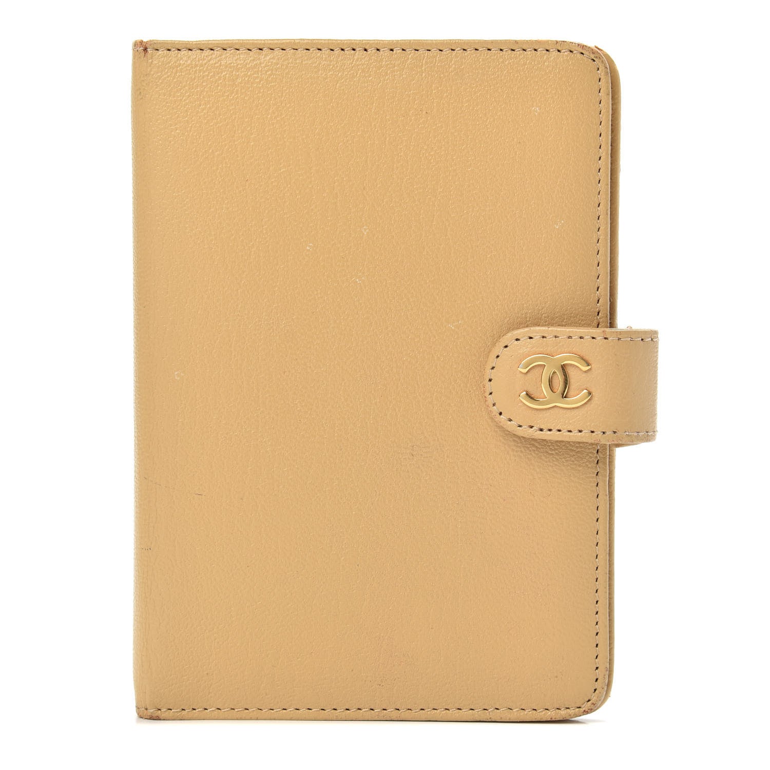 Chanel Goatskin Small Ring Agenda Planner Beige 1 of 10