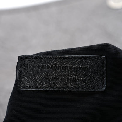 Saint Laurent Crinkled Calfskin Matelasse Monogram Large Niki Chain Satchel Fog 7 of 13