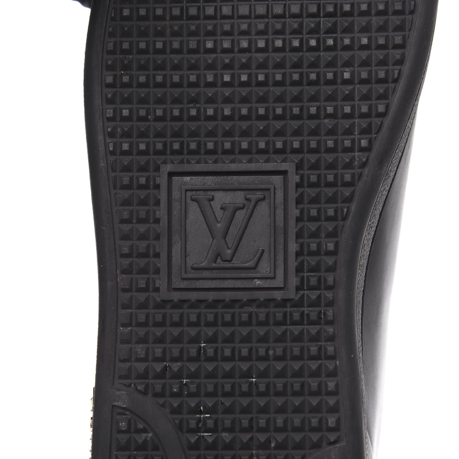 Louis Vuitton Calfskin Frontrow Sneakers 38 Black 6 of 13