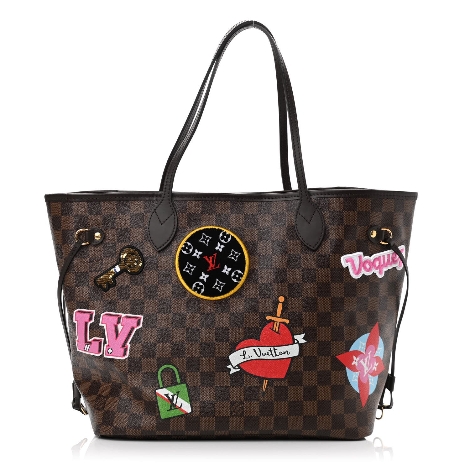 Louis Vuitton Damier Ebene Travel Stickers Neo Neverfull MM 3 of 11